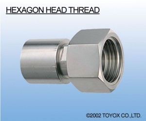 日本TOYOX-管件,不锈钢接头,六角头螺纹接头,金属接头,（HEXAGON HEAD THREAD)/HNT