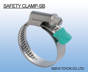 日本TOYOX-管件,管卡,不锈钢喉箍,安全的100%不锈钢材质SB型 (SAFETY CLAMP-SB)/SB