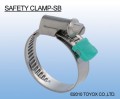 日本TOYOX-管件,管卡,不锈钢喉箍,安全的100%不锈钢材质SB型 (SAFETY CLAMP-SB)/SB